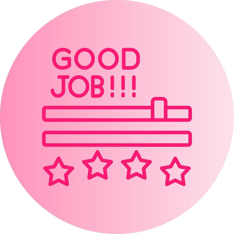 Good Job Gradient Circle Icon vector