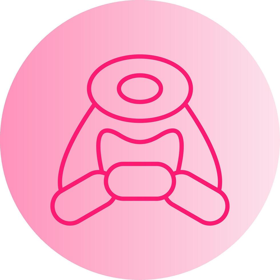 Oligodendrocyte Gradient Circle Icon vector