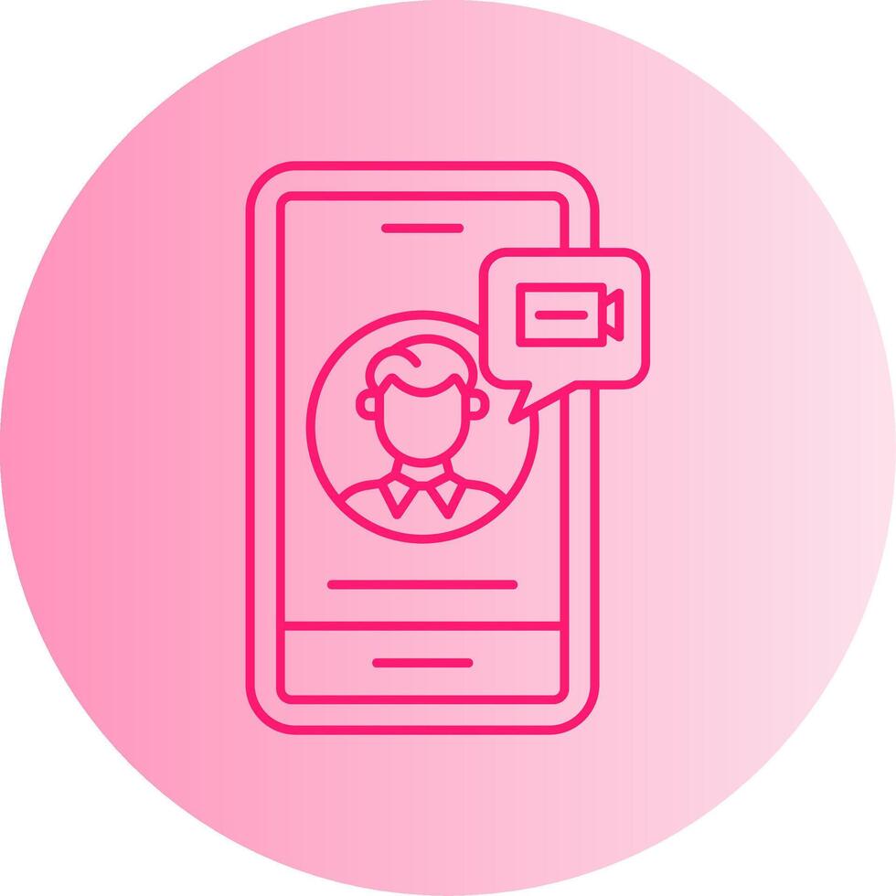 Conference Gradient Circle Icon vector