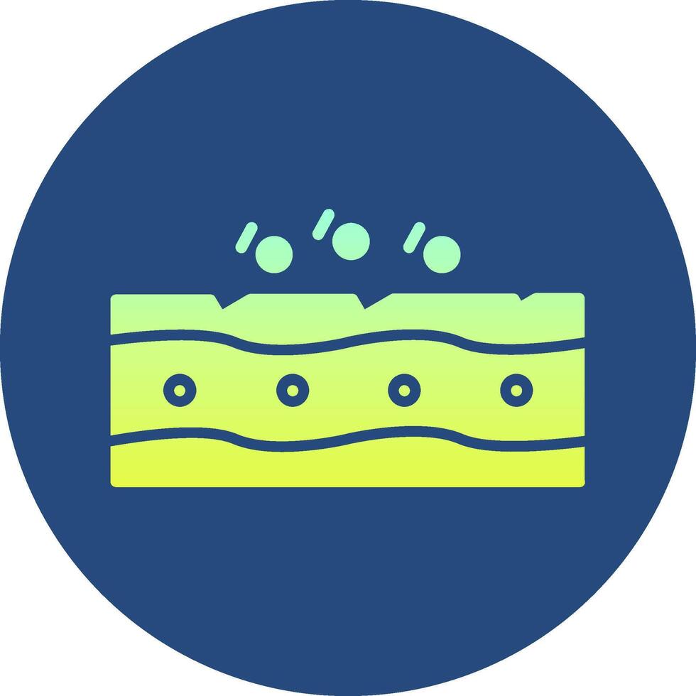 Pores Gradient Circle Icon vector
