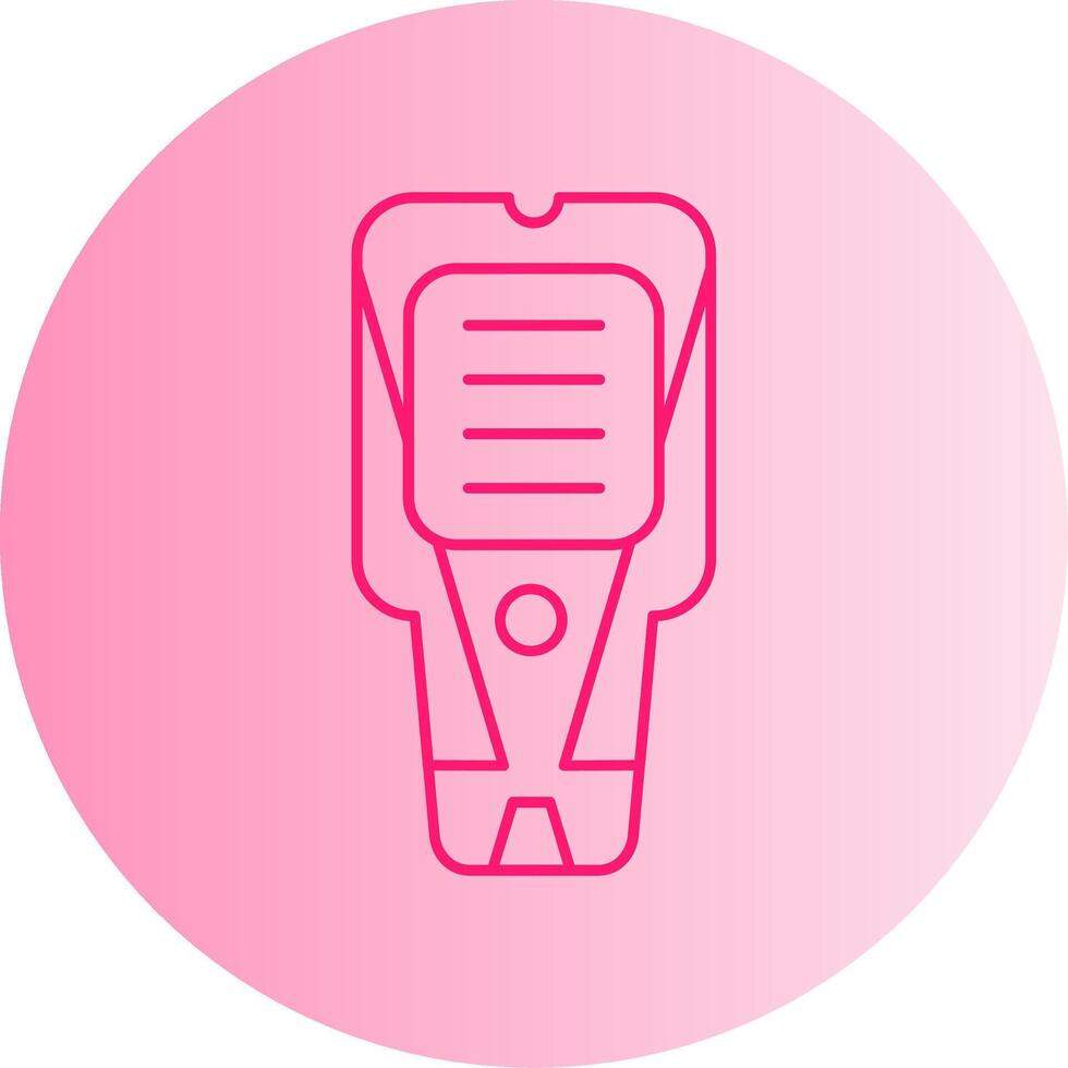 Stud Finder Gradient Circle Icon vector