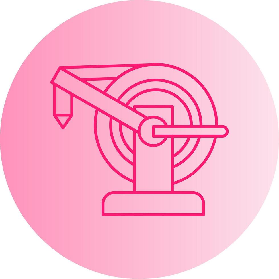 Water Hose Gradient Circle Icon vector