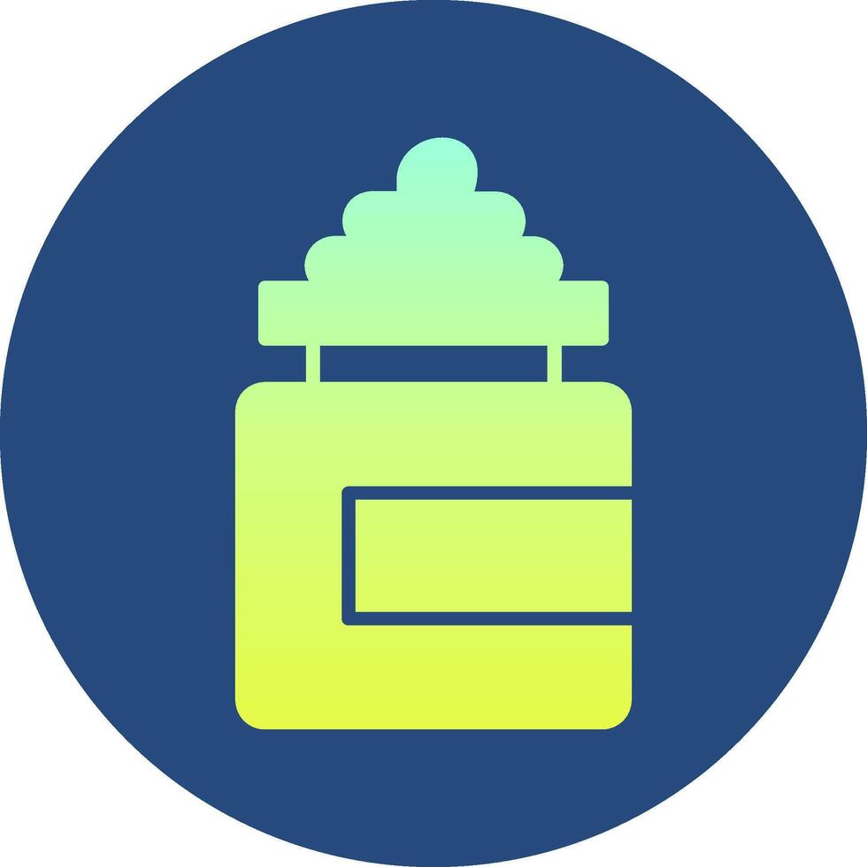 Moisturizer Gradient Circle Icon vector