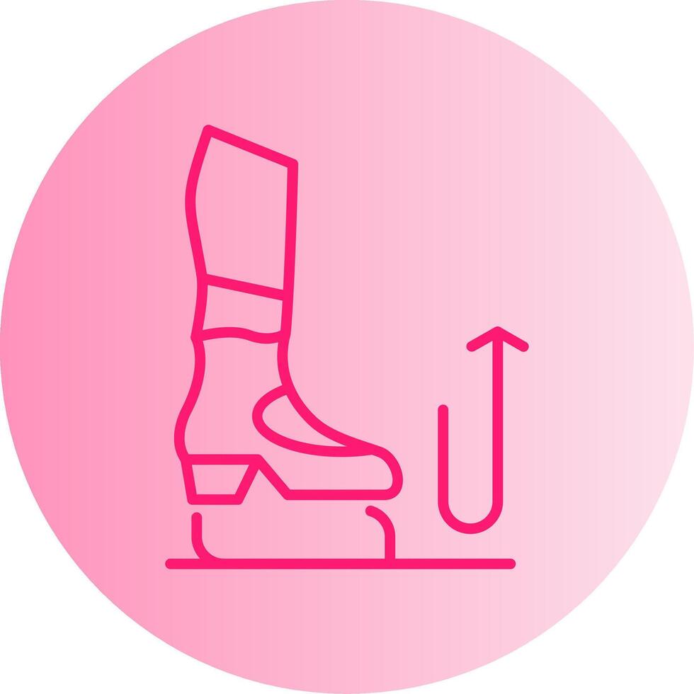Stomp Gradient Circle Icon vector