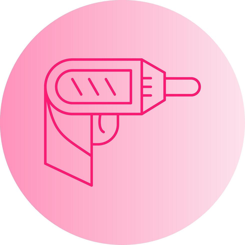 Screwdriver Gradient Circle Icon vector