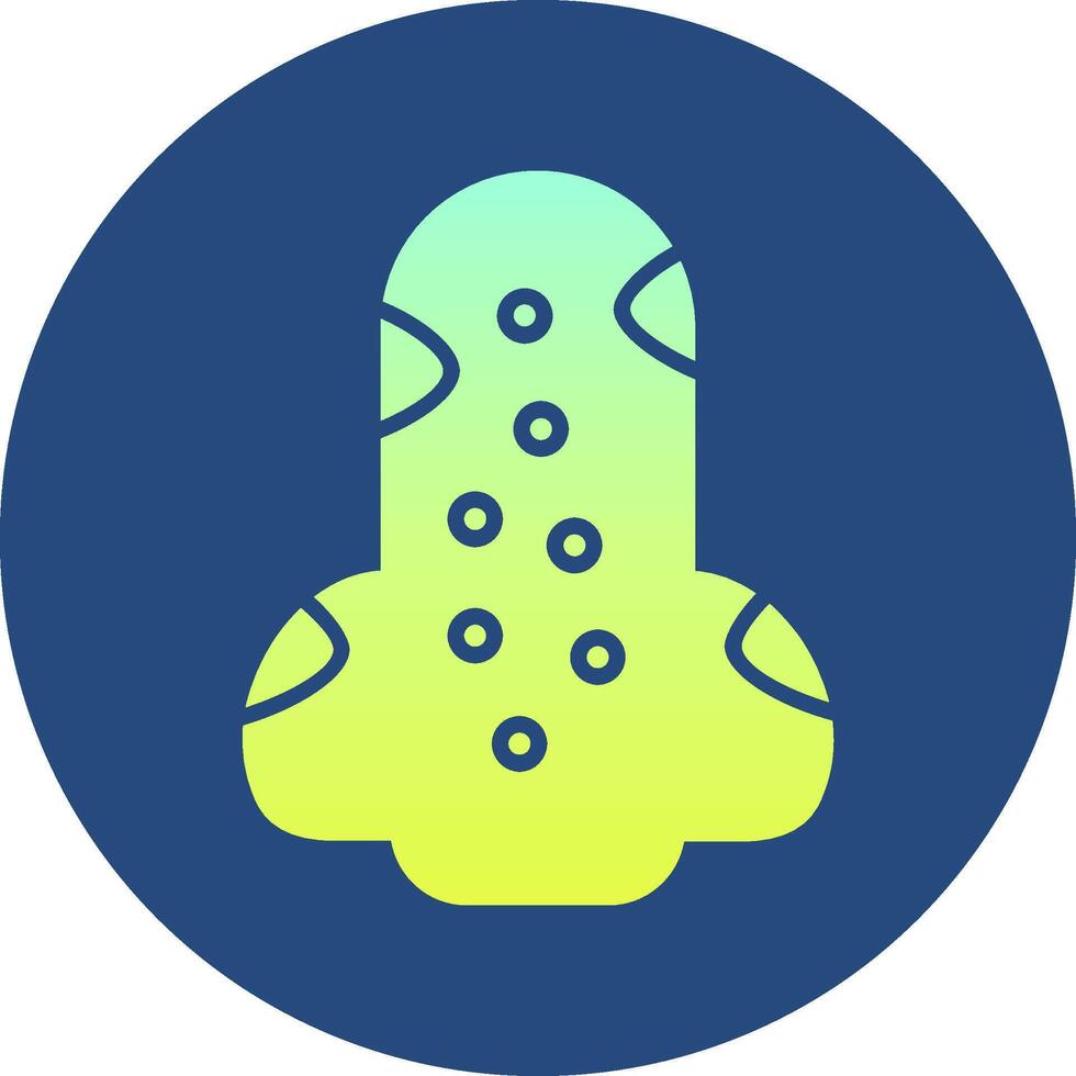 Blackhead Gradient Circle Icon vector