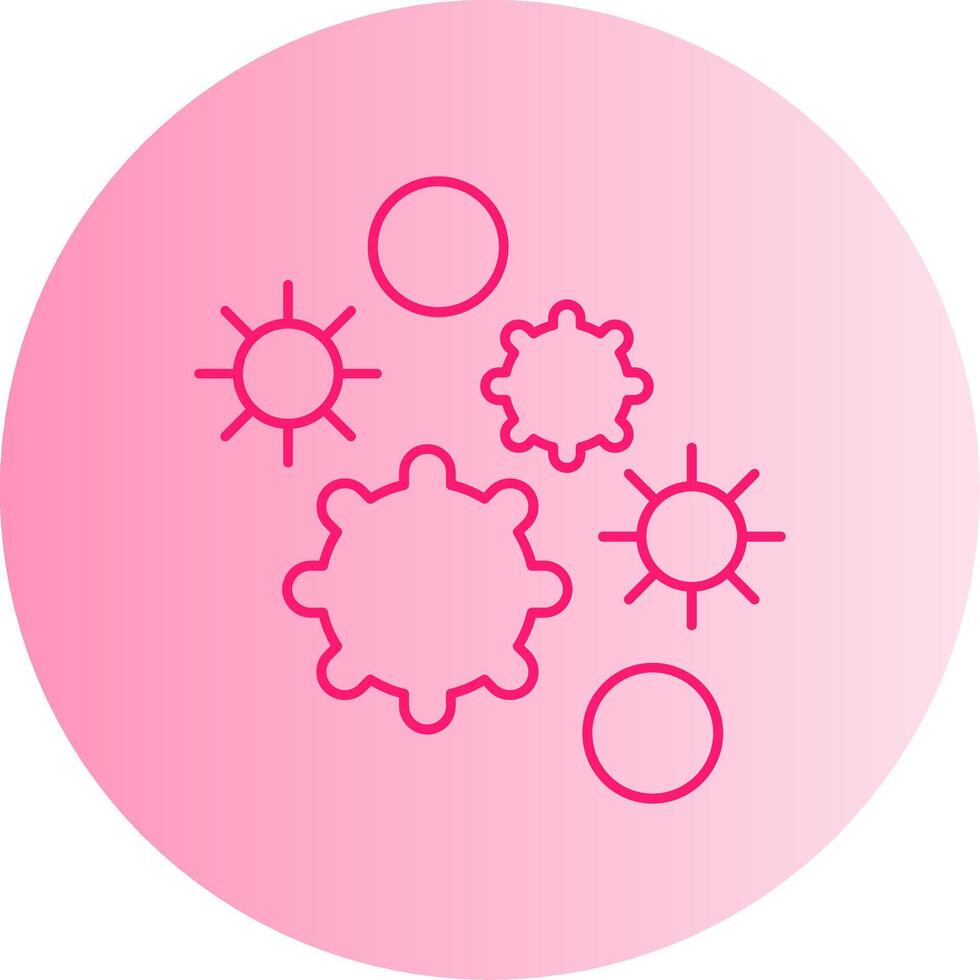 Allergen Gradient Circle Icon vector