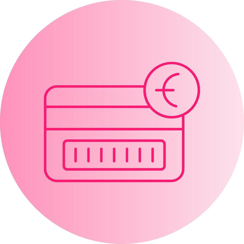 Tap To Pay Gradient Circle Icon vector