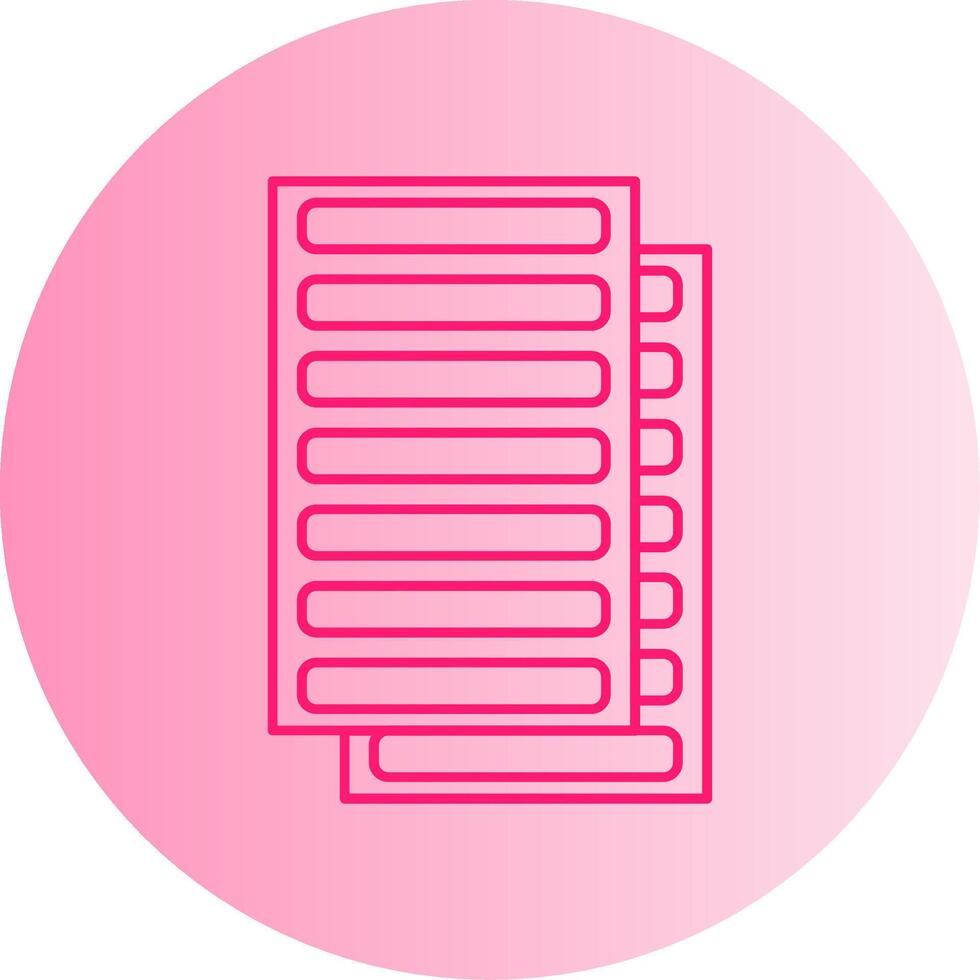 Daily Ledger Gradient Circle Icon vector