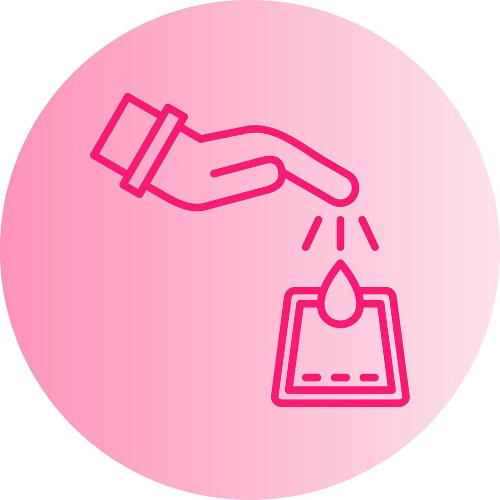 Diabetes Gradient Circle Icon vector