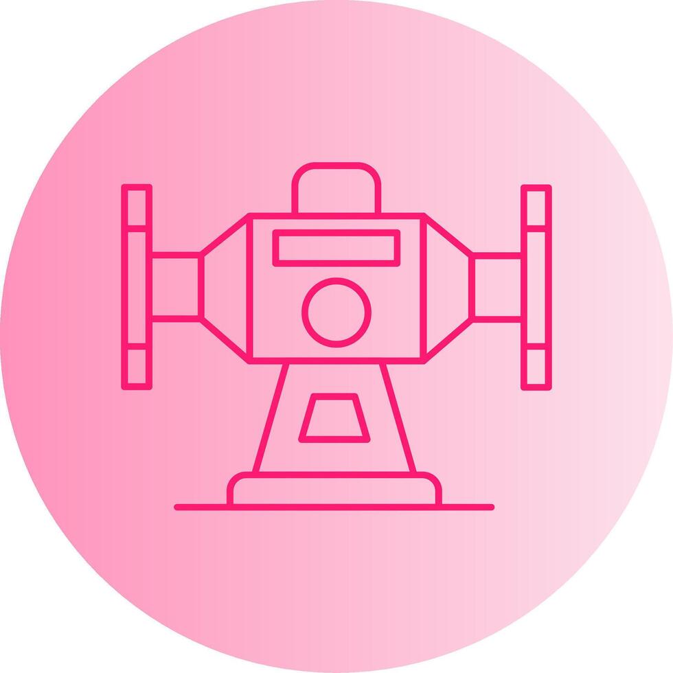 Bench Grinder Gradient Circle Icon vector
