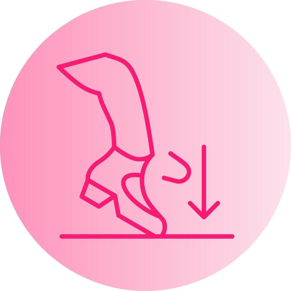 Ball Dig Gradient Circle Icon vector