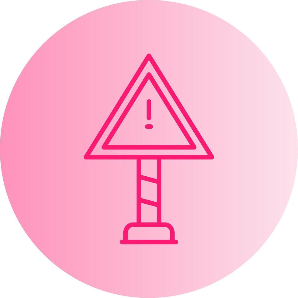 Risk Gradient Circle Icon vector