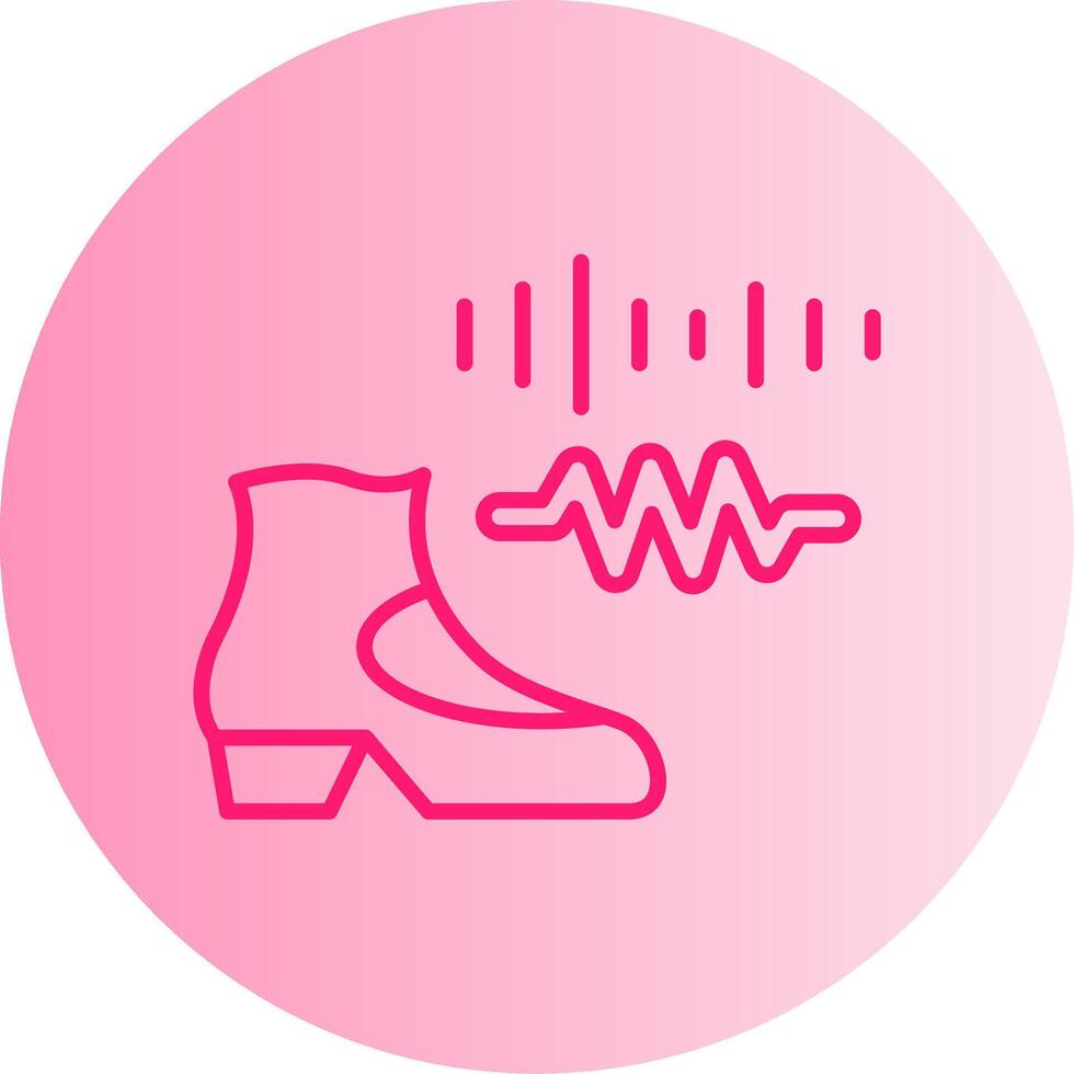 Rhythm Gradient Circle Icon vector