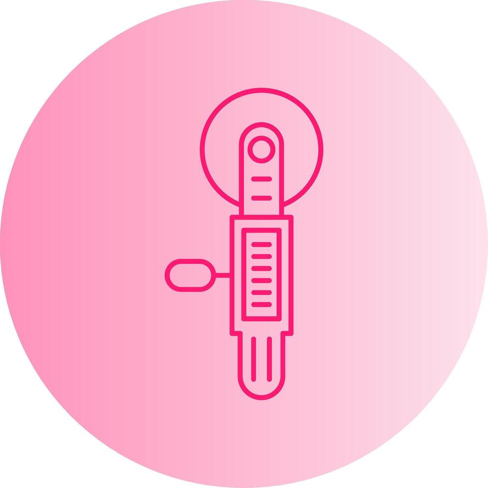 Tile Cutter Gradient Circle Icon vector