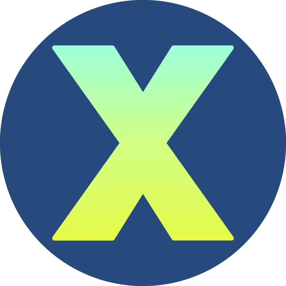 Small x Icon vector