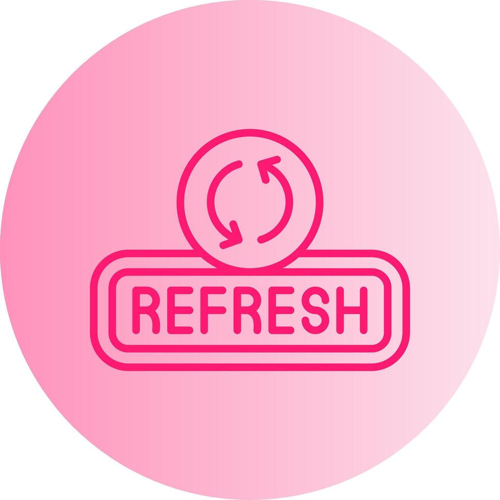 Refresh Gradient Circle Icon vector