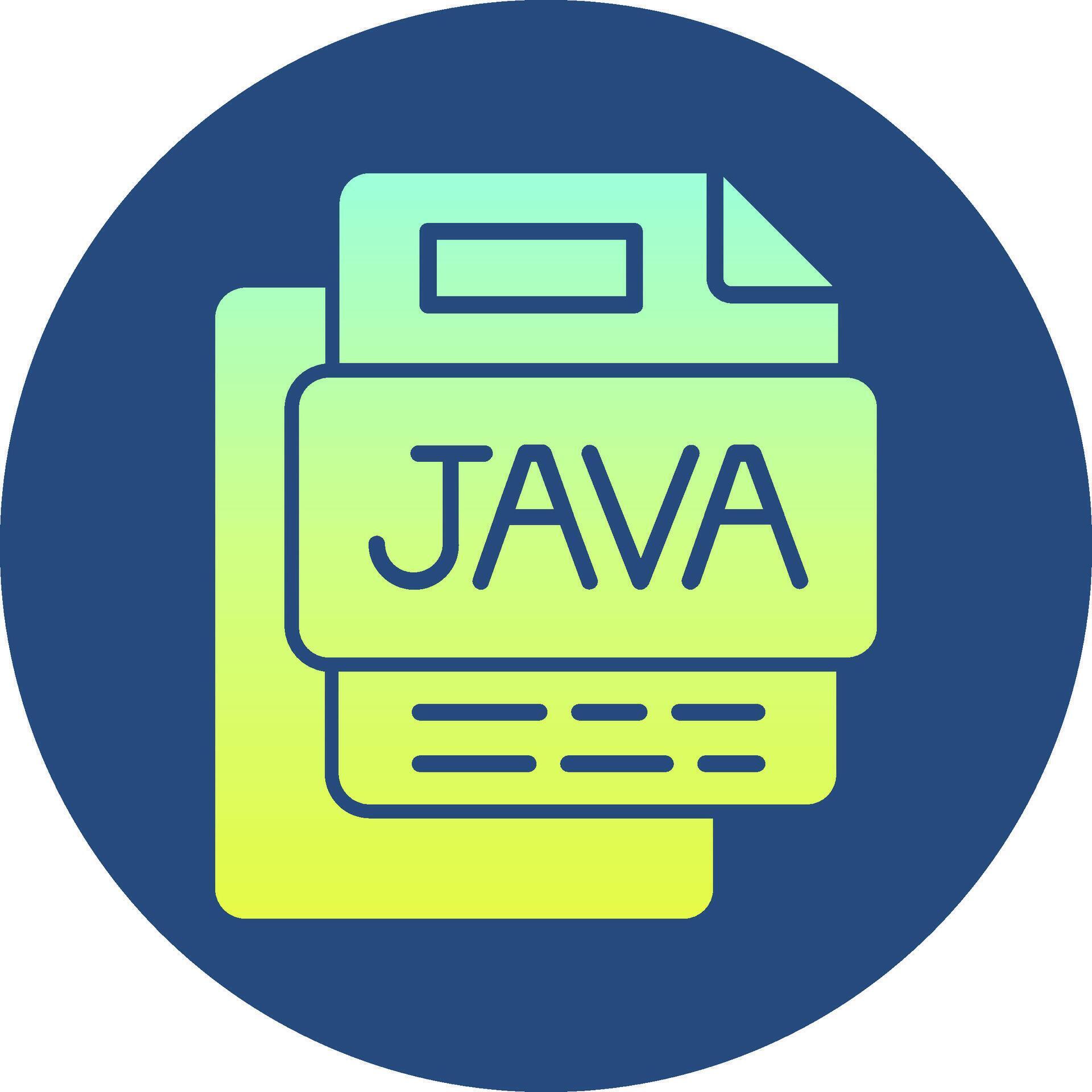 Java File Gradient Circle Icon 47475750 Vector Art at Vecteezy