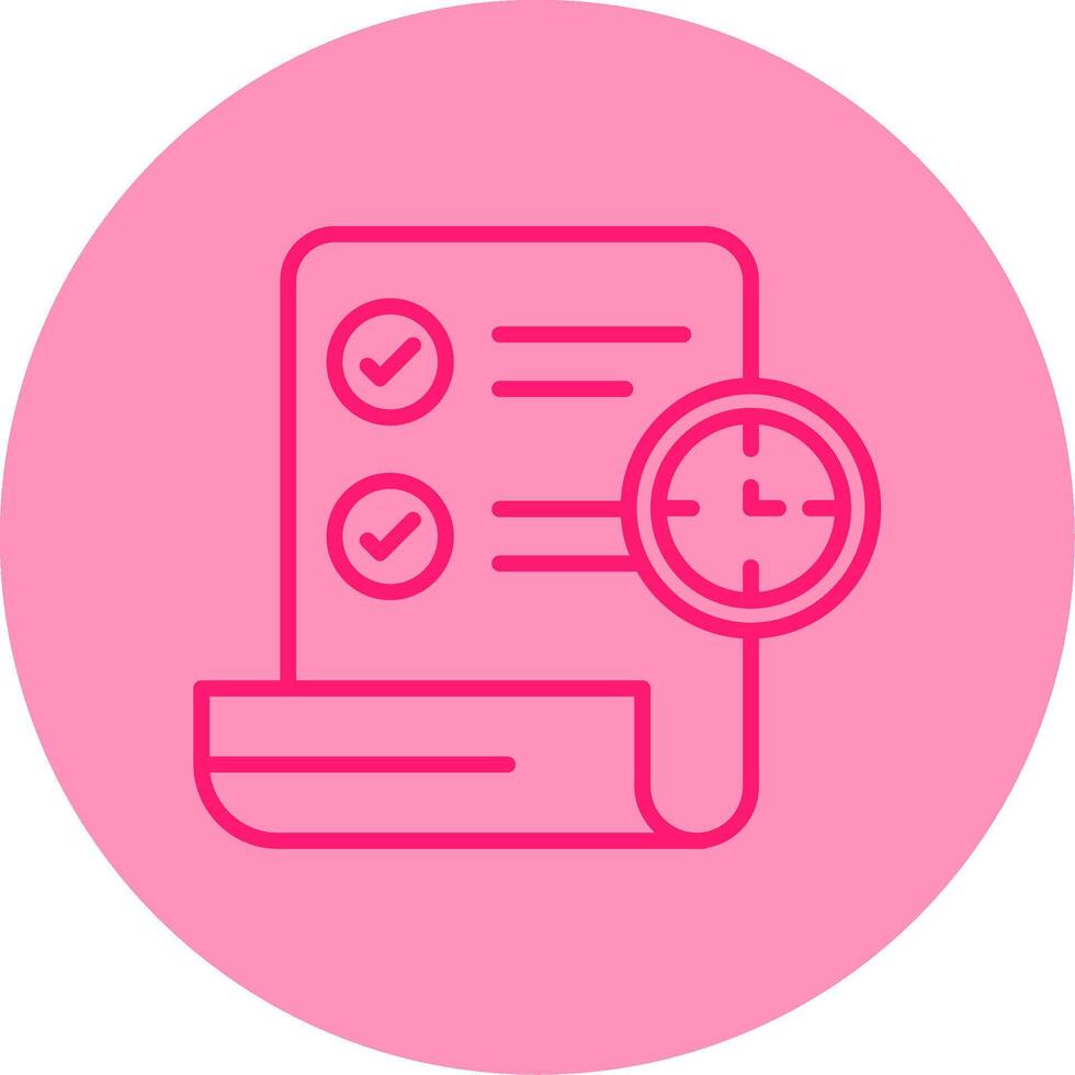 Term Line Dual Tone Circle Icon vector