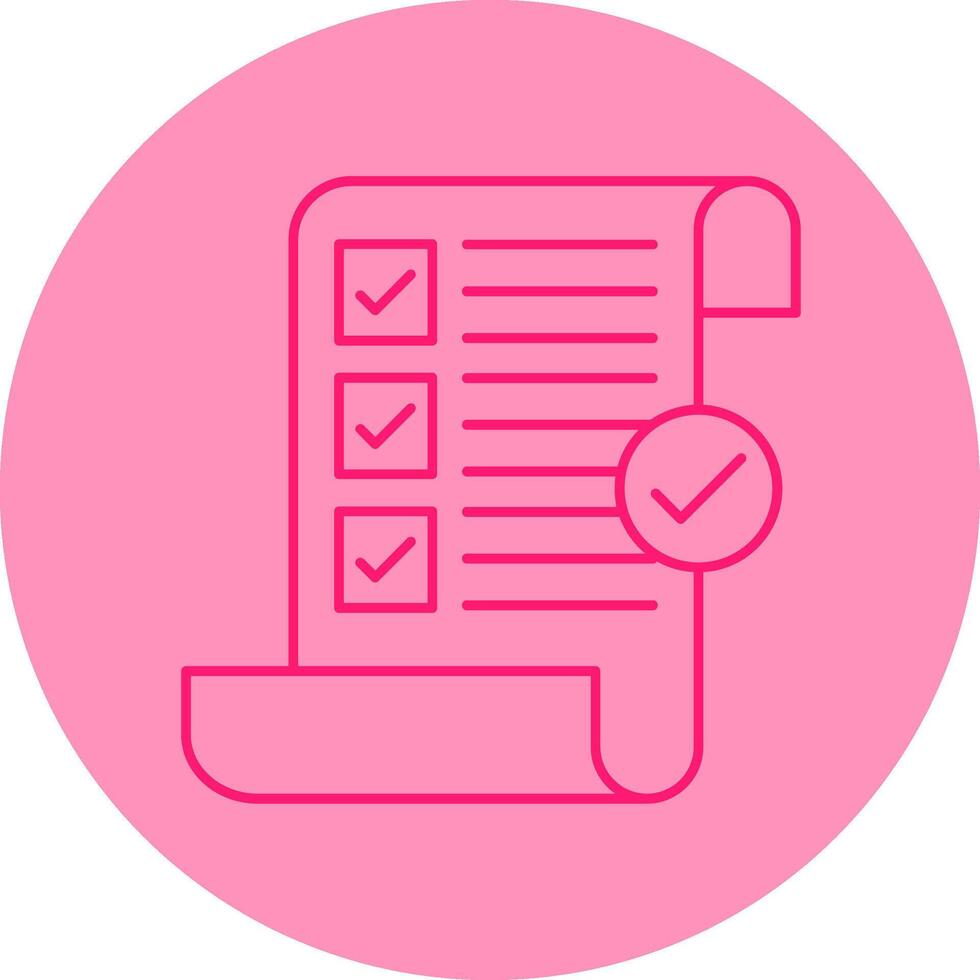 Terms and Conditions Line Dual Tone Circle Icon vector
