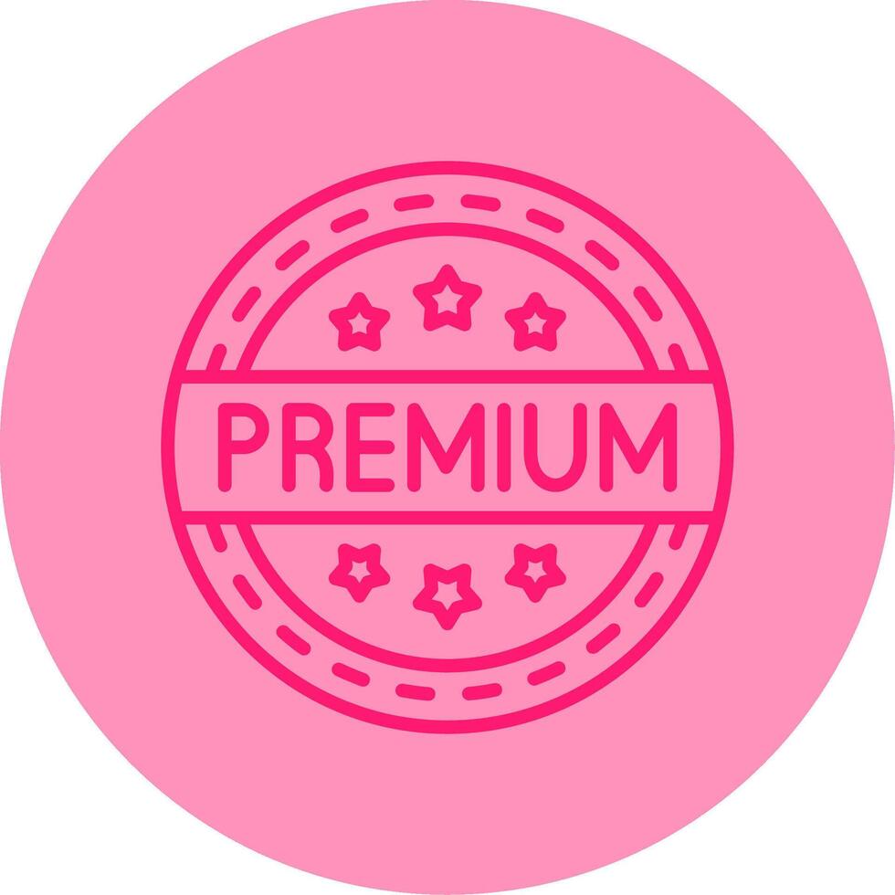 Premium Line Dual Tone Circle Icon vector