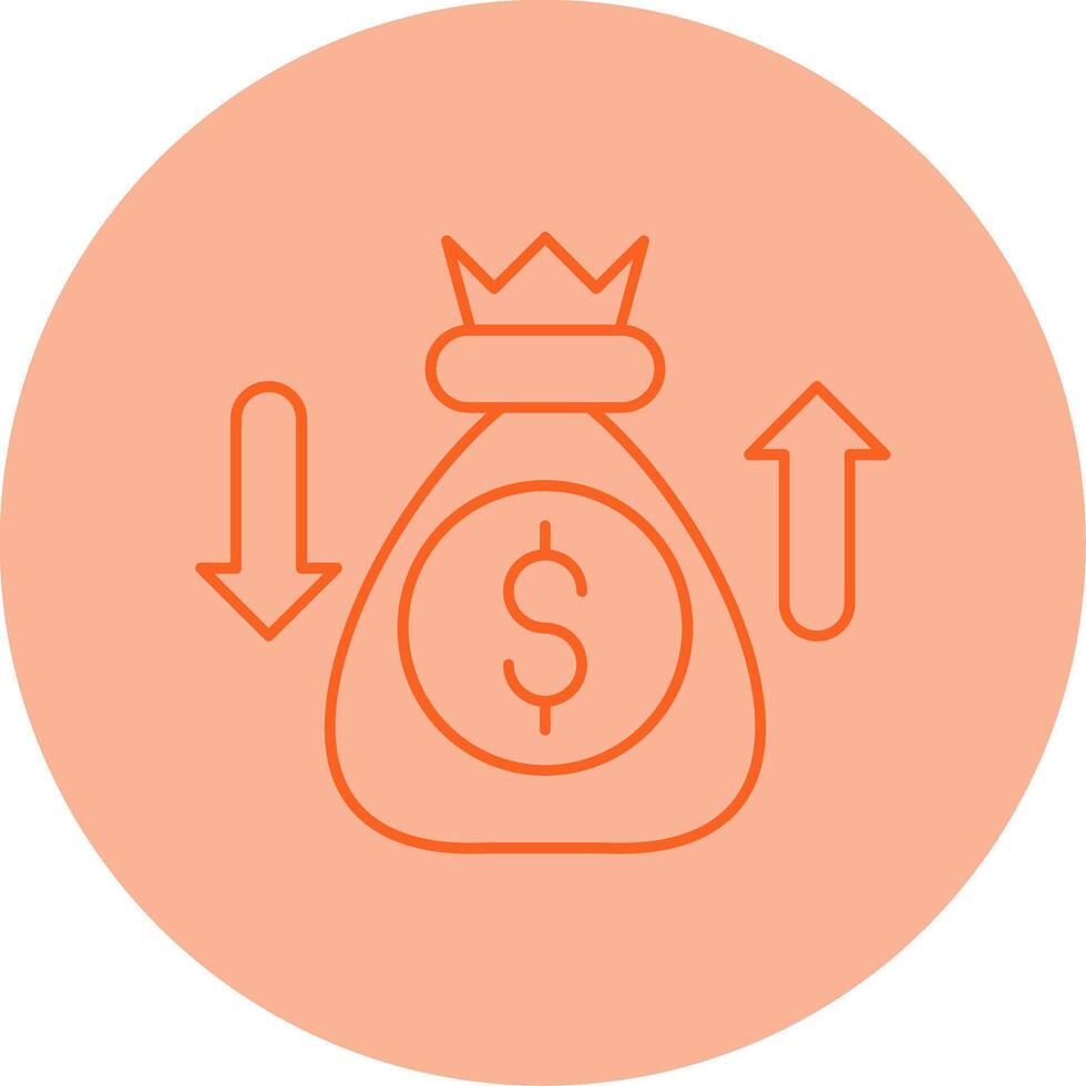 Sales Enablement Line Dual Tone Circle Icon vector