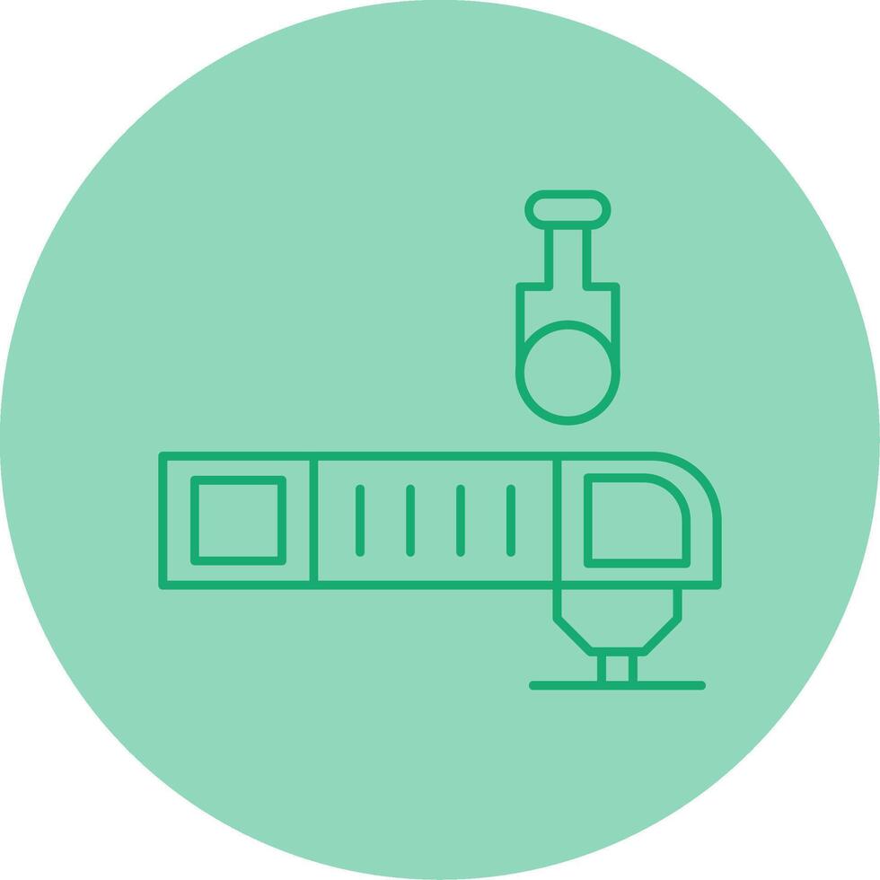 Oscillating Multi Tool Line Dual Tone Circle Icon vector