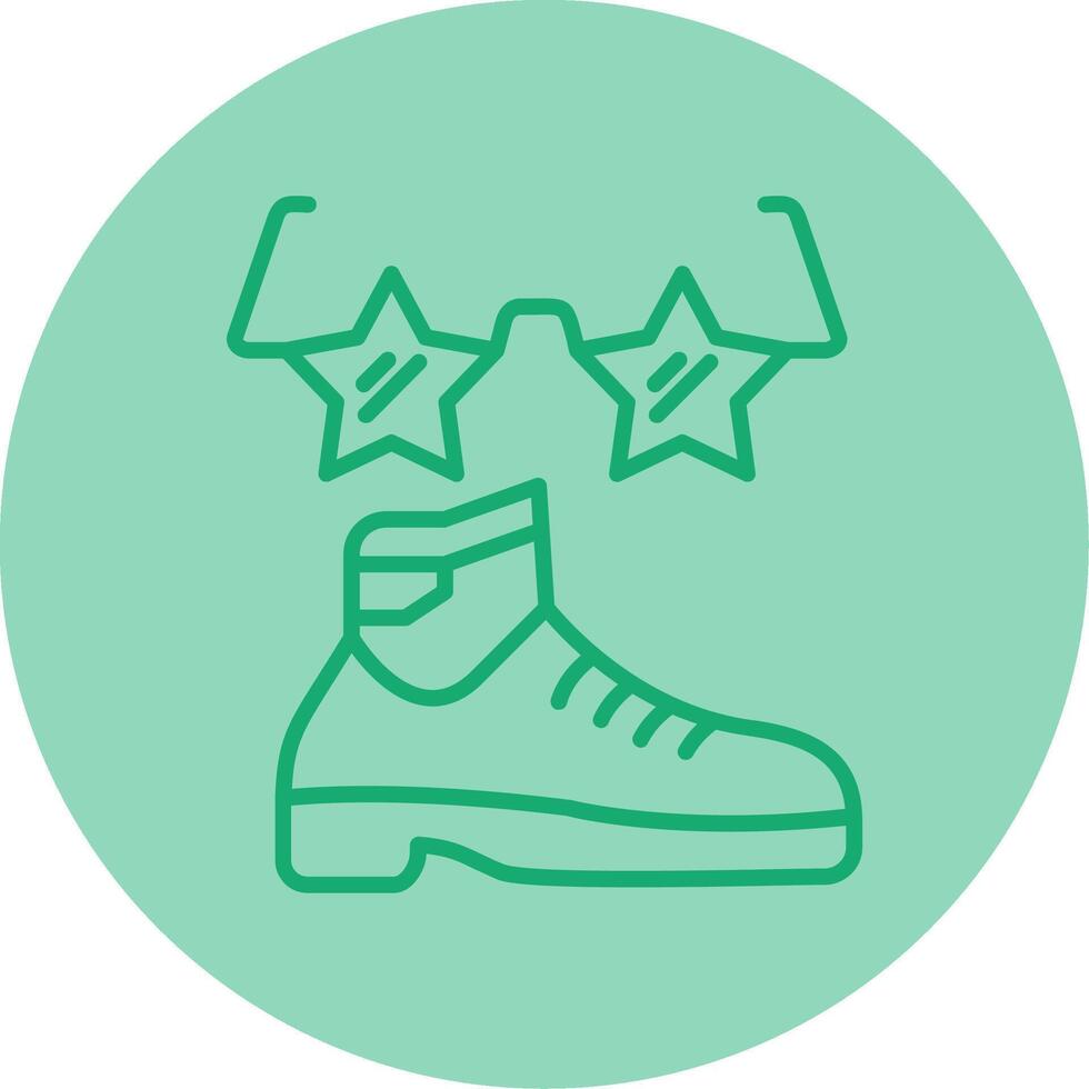 Funk Line Dual Tone Circle Icon vector