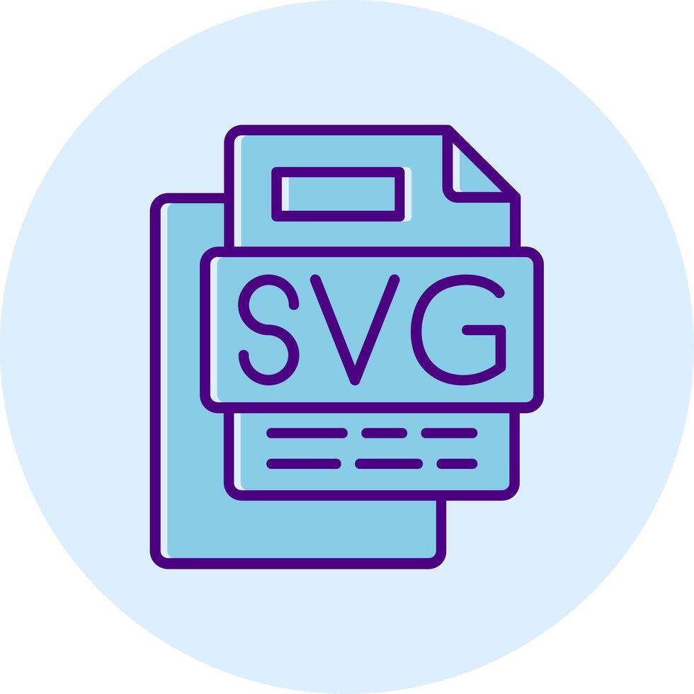 SVG File Line Dual Tone Circle Icon vector