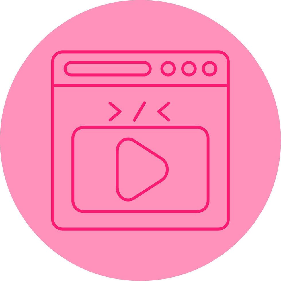 Line Dual Tone Circle Icon vector