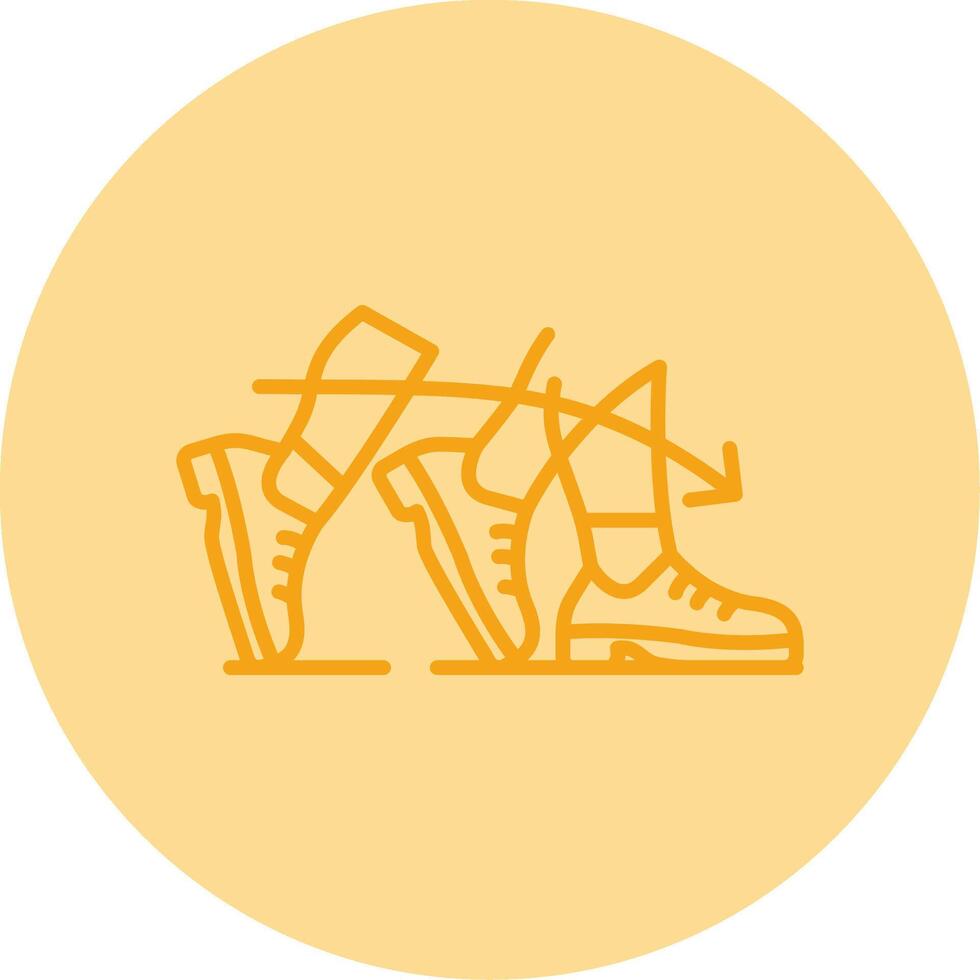 Chug Line Dual Tone Circle Icon vector
