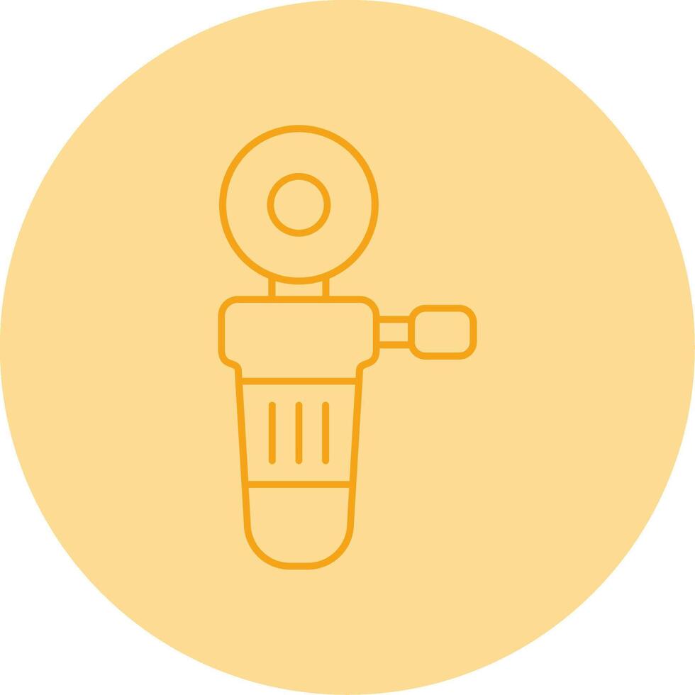 Polisher Line Dual Tone Circle Icon vector