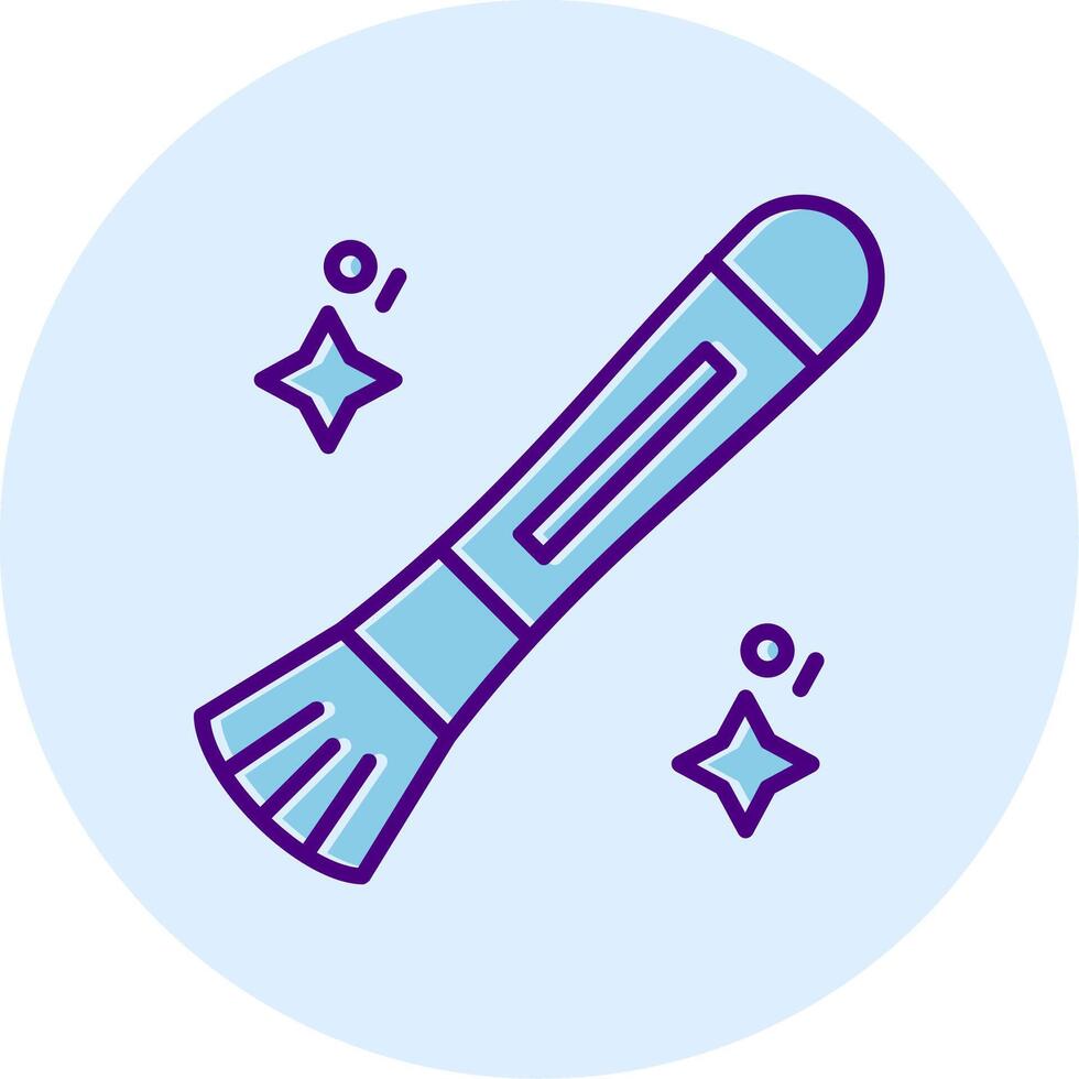 Brush Line Dual Tone Circle Icon vector