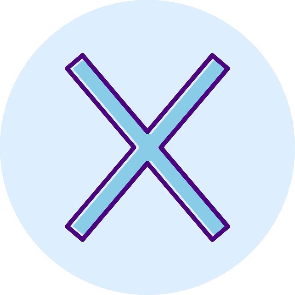 Capital X Icon vector