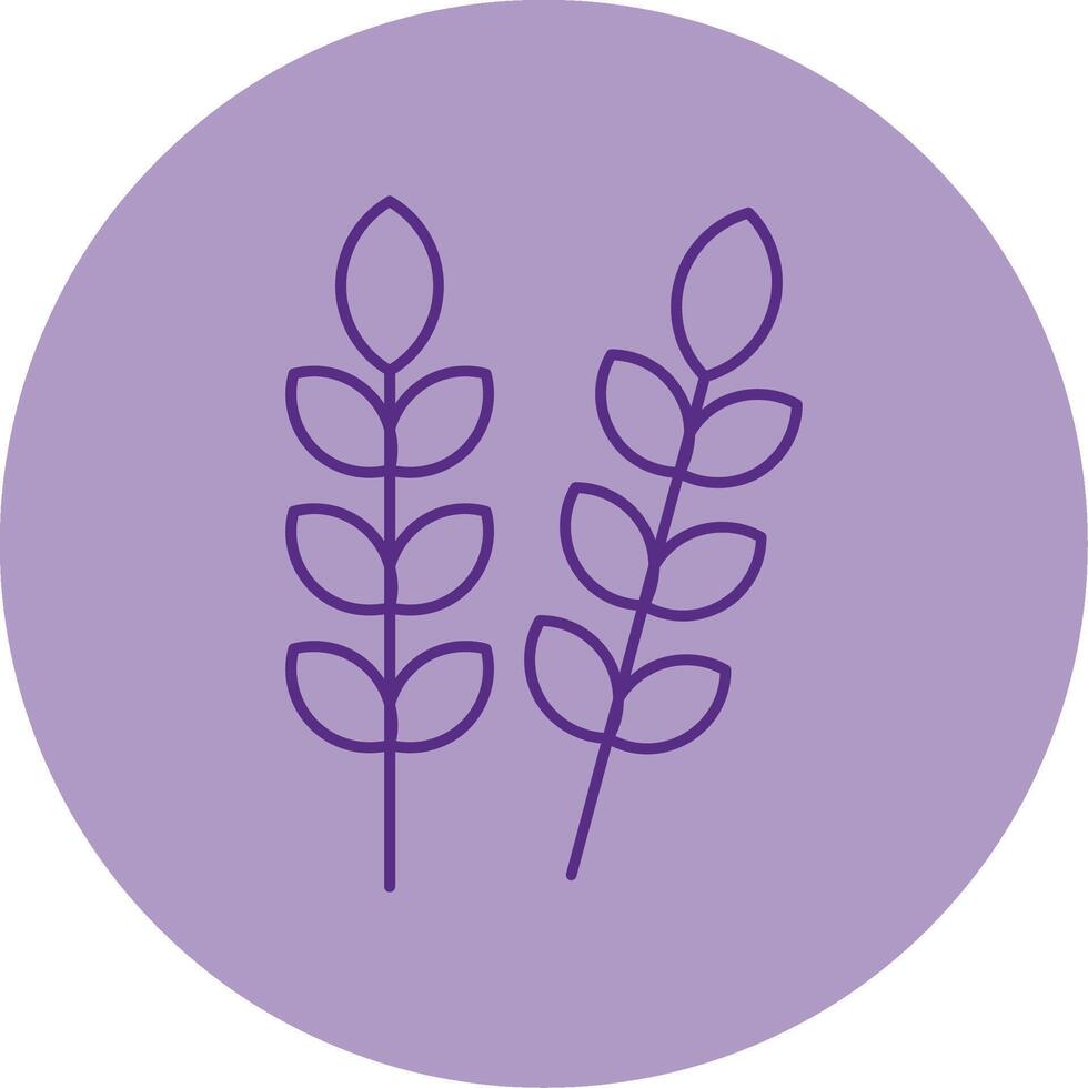 Crops Line Dual Tone Circle Icon vector