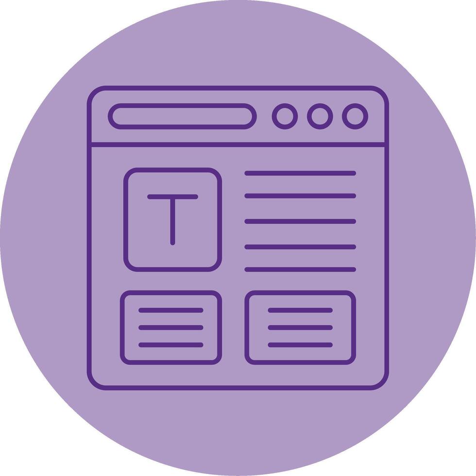 Refresh Line Dual Tone Circle Icon vector