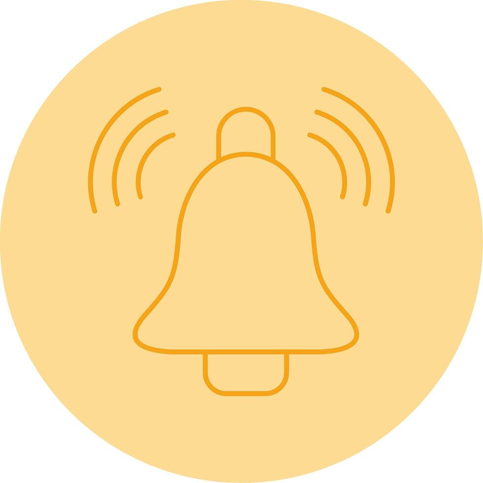 Alarm Line Dual Tone Circle Icon vector
