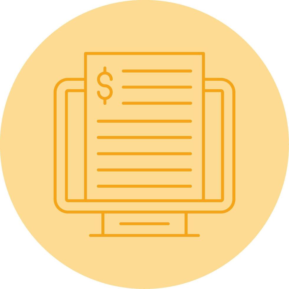 Accounting Line Dual Tone Circle Icon vector