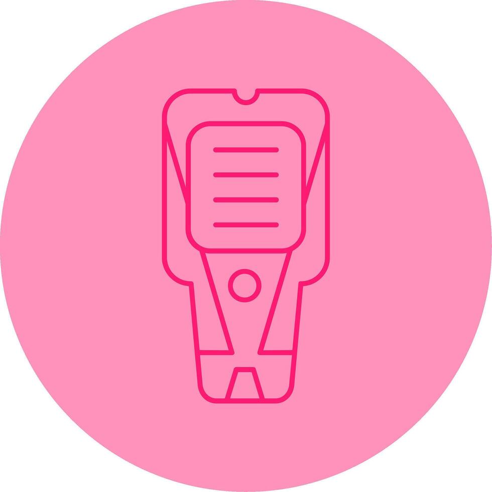Stud Finder Line Dual Tone Circle Icon vector