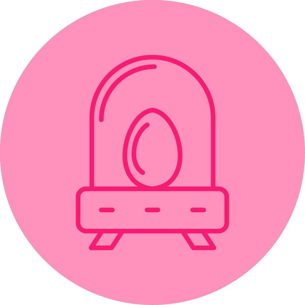Incubation Line Dual Tone Circle Icon vector