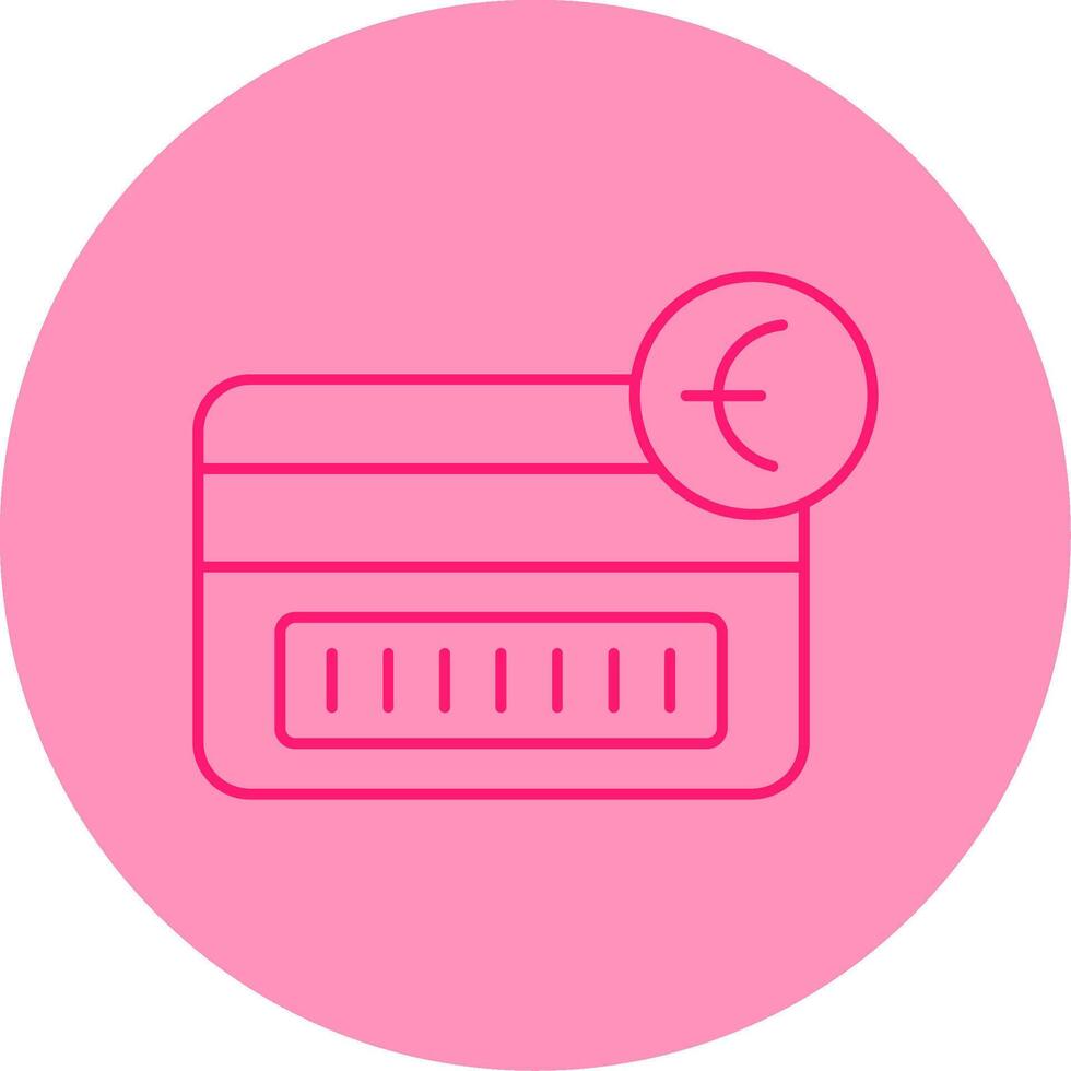 Tap To Pay Line Dual Tone Circle Icon vector