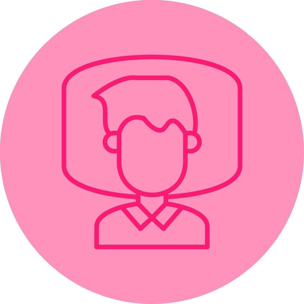 Insomnia Line Dual Tone Circle Icon vector