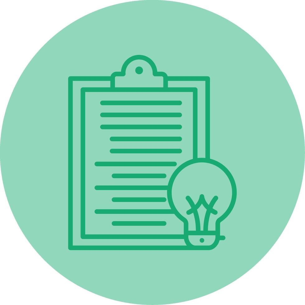 Summary Line Dual Tone Circle Icon vector