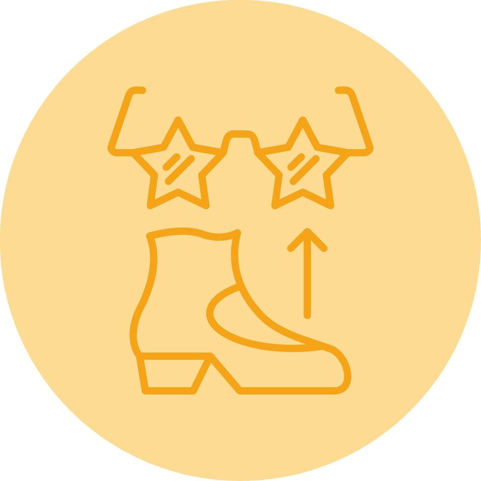 Funk Line Dual Tone Circle Icon vector
