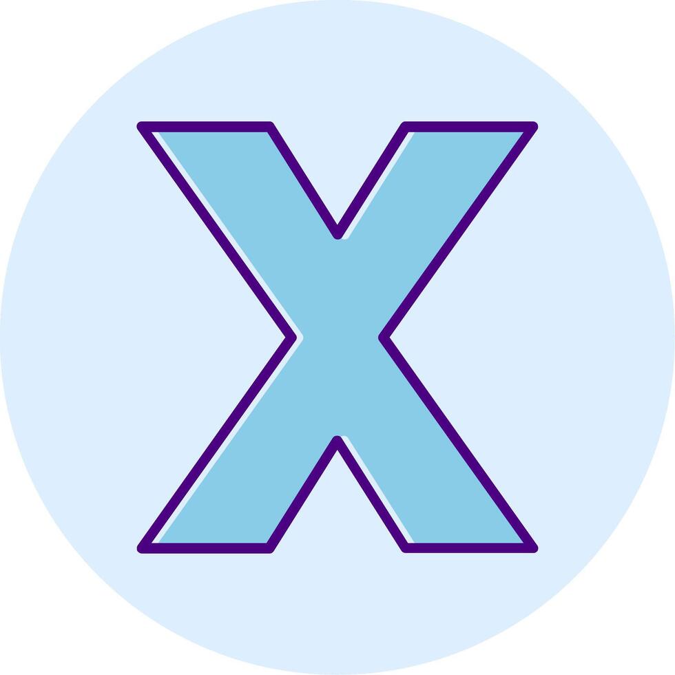 Small x Icon vector