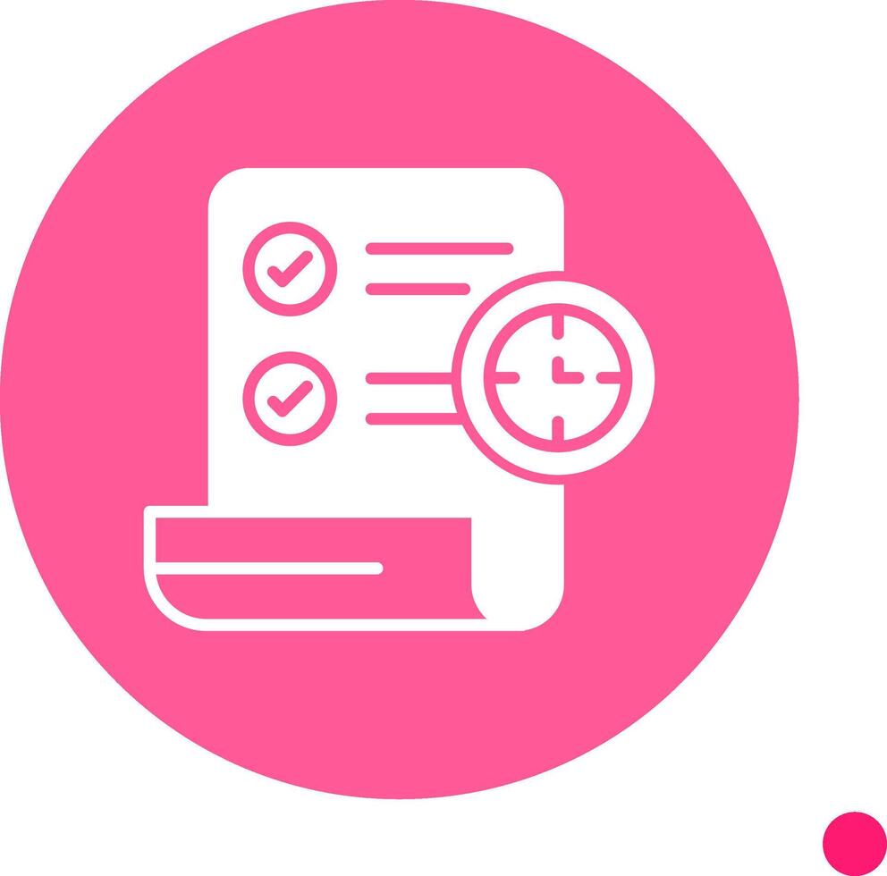 Term Long Shadow Circle Icon vector