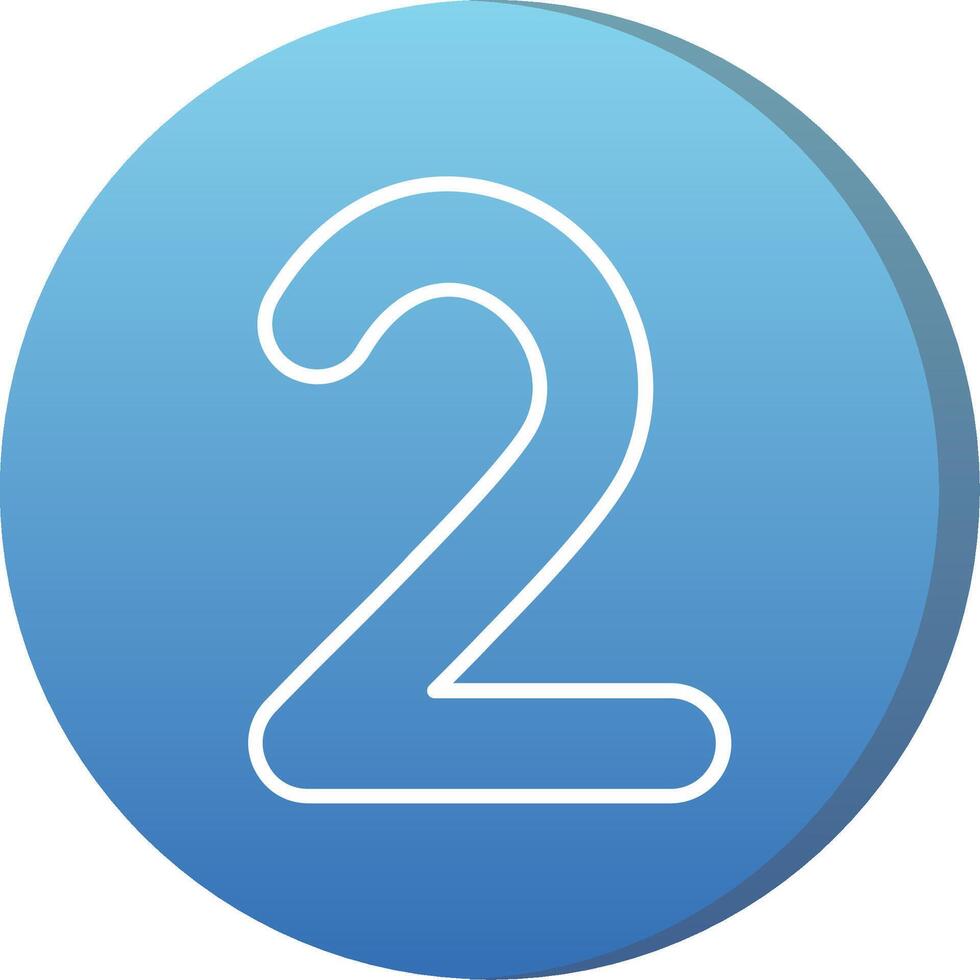 Two Long Shadow Circle Icon vector