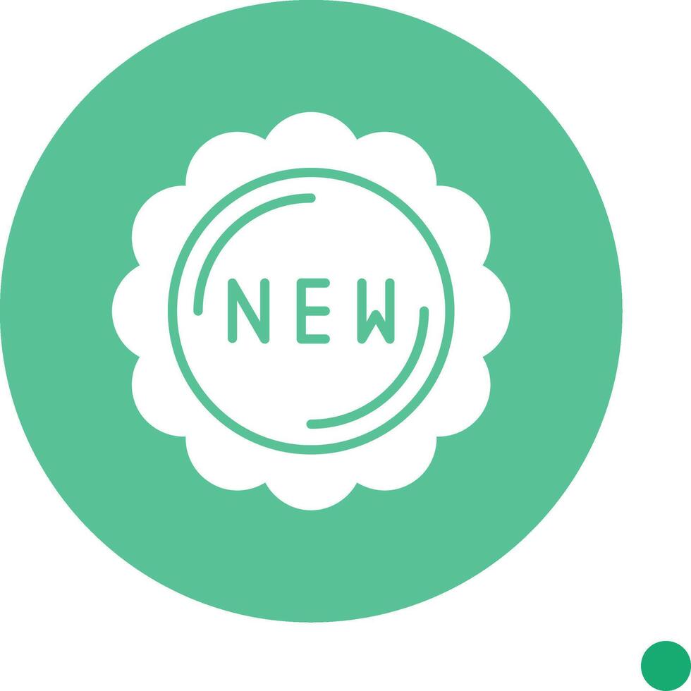 New Long Shadow Circle Icon vector