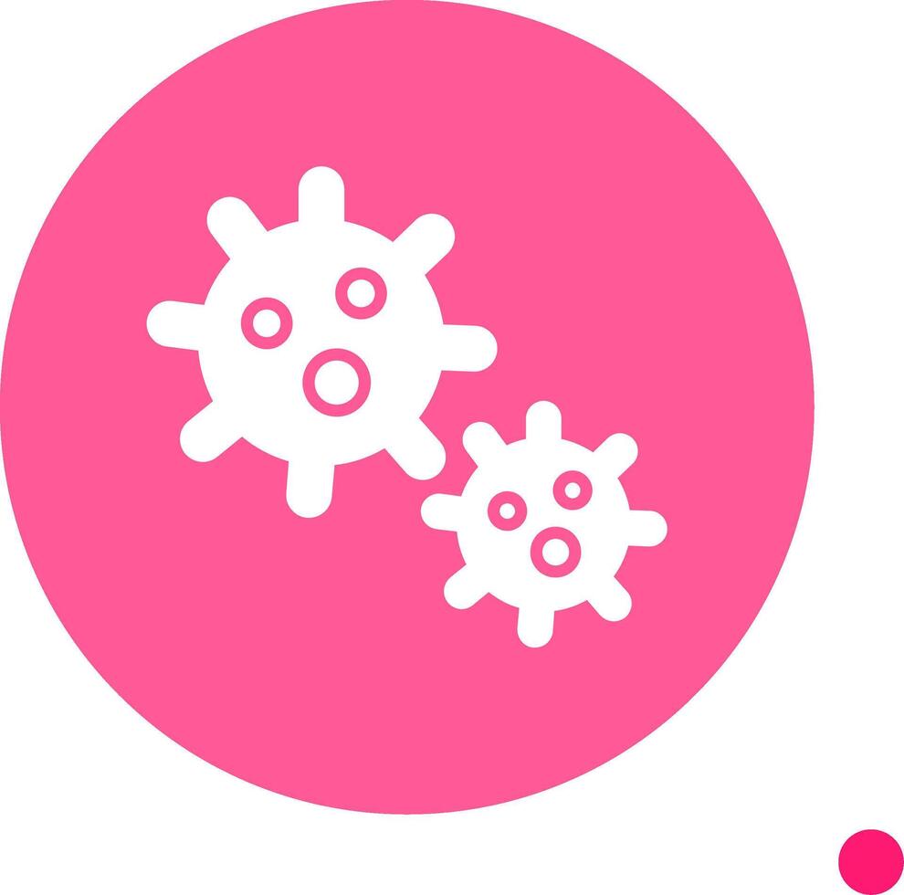 Platelet Long Shadow Circle Icon vector