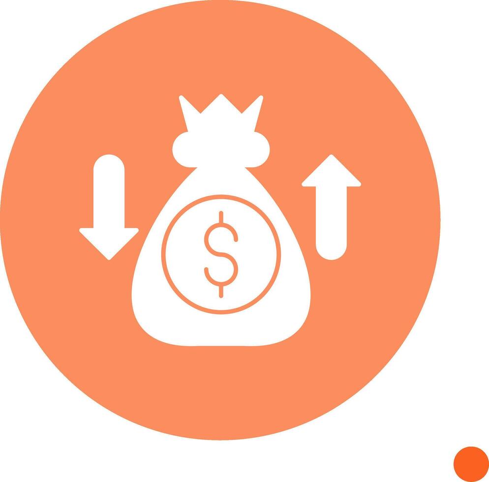 Sales Enablement Long Shadow Circle Icon vector